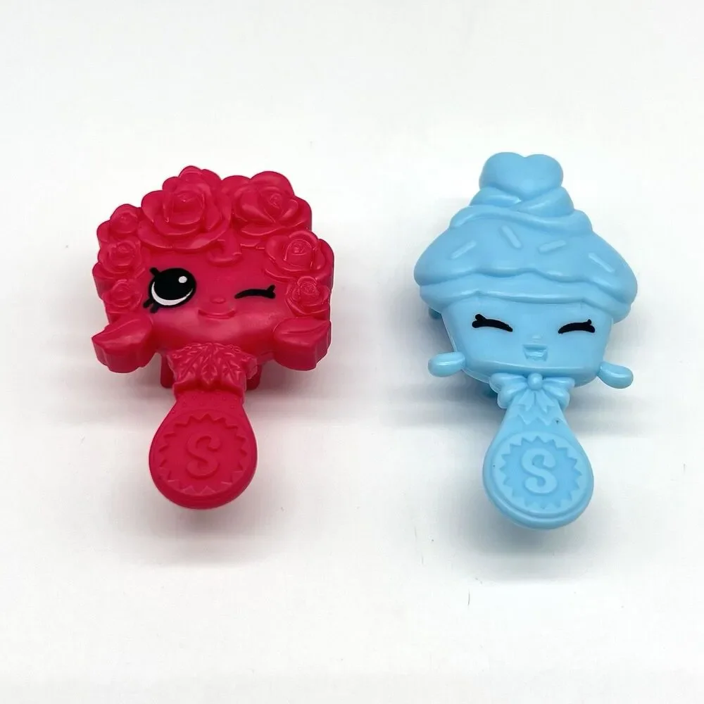 Shopkins Shoppies Doll Hair Brushes Mixed LOT of 9 Moose Toys Accessories Comb